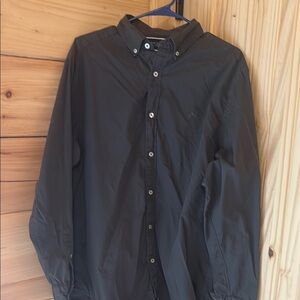 Charles Tyrwhitt Black Casual Button Down Shirt Effortless Elegance